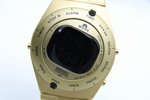【 UNUSED 】 SEIKO Giugiaro Design A825-00D0 39mm 100m Water Resist Qz Men's Watch
